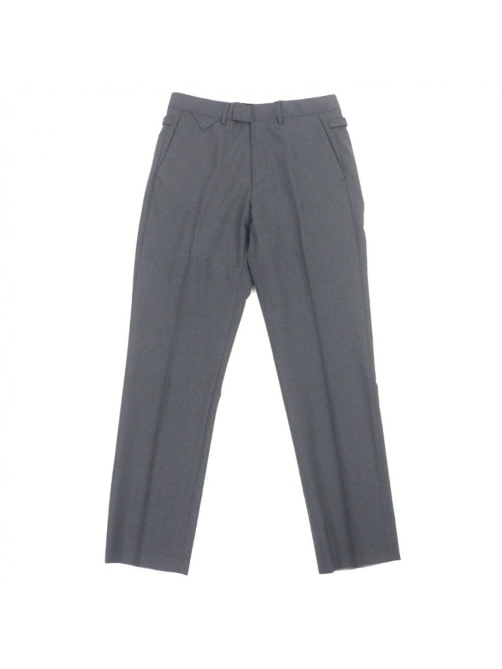 Louis Vuitton Gaston Wool Cotton LV Embroidery Pants Slacks Gray
